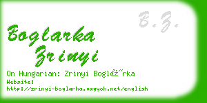 boglarka zrinyi business card